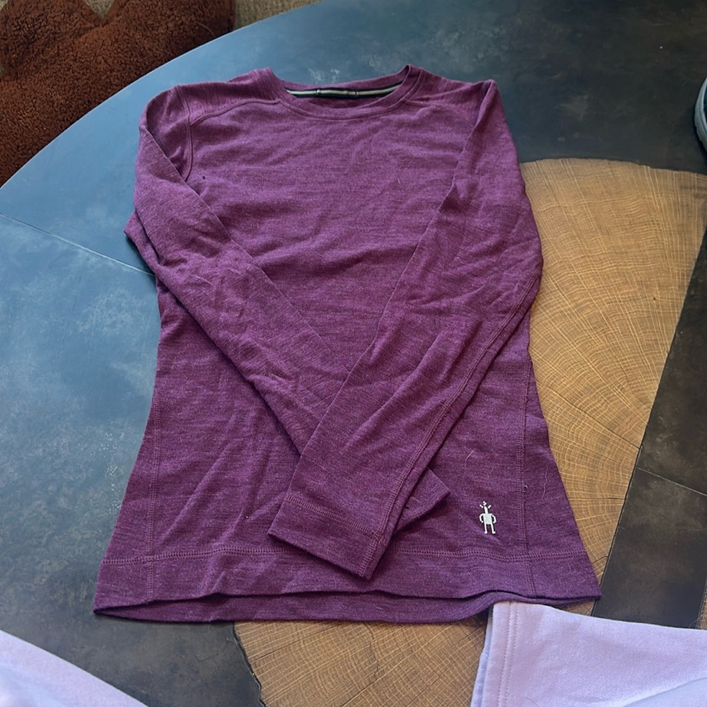 Smartwool xS Purple Long Sleeve Merino 250 Wool Shirt